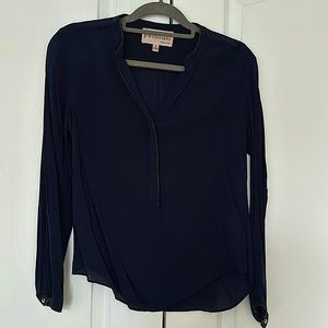 Philosophy navy top with black detailing